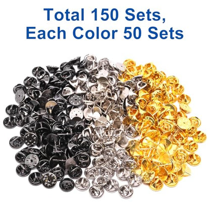 150 Sets Butterfly Clutch Pin Backs