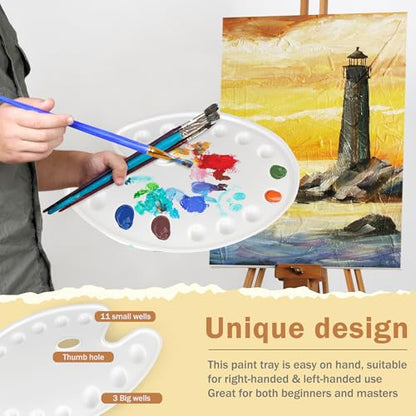 14 Well Oval Paint Palette (2 Count)