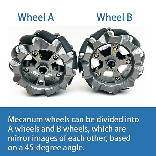 DIY Mecanum Wheel Car Kit with Metal Chassis and TT Motor Smart Robot 4WD Omnidirectional Car Programming Kit with Speed Encoder for Arduino