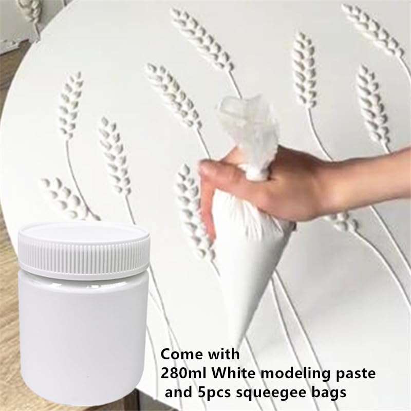 Acrylic Modeling Paste 3D Art Texture Paste 9.88oz (9.8767 Ounce)