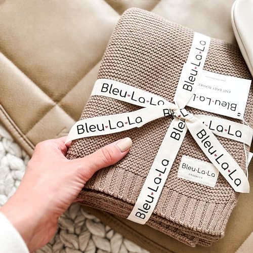 100% Organic Cotton Heritage Knit Textured Baby Blanket