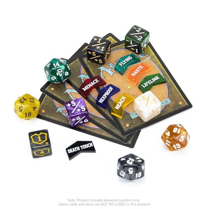 130 Pieces MTG Counter Dice Plus 1 Life Counters Tokens 6 Sided D20 Dice & MTG Counters