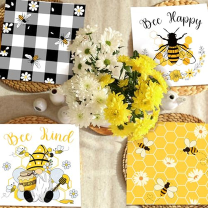200 Pieces Summer Bee Cocktail Napkins 2
