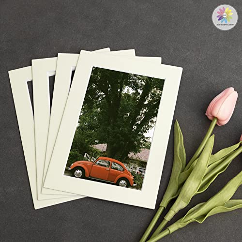 Mat Board Center 10 Pack 5x7 Photo Mats for 4x6 Picture (10 Count)