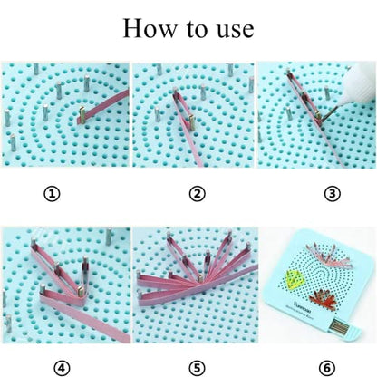 Complete Paper Quilling Kit with 1860 Strips