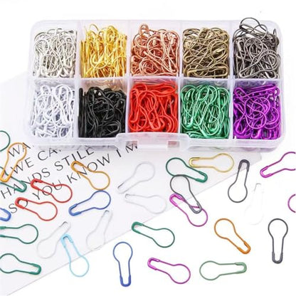 Gourd Shaped Locking Stitch Markers for Crocheting Cute Stitch Markers Metal Stitch Marker Knitting Accessories (30 Count)