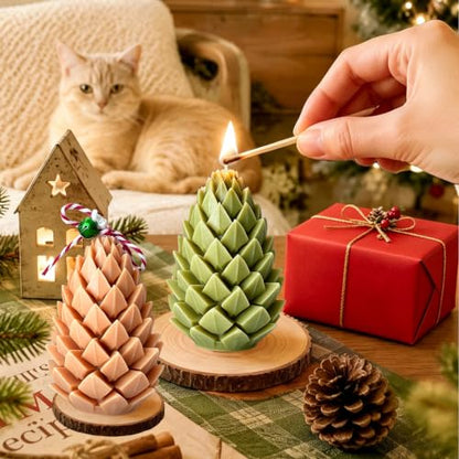 Christmas Pinecone Candle Mold