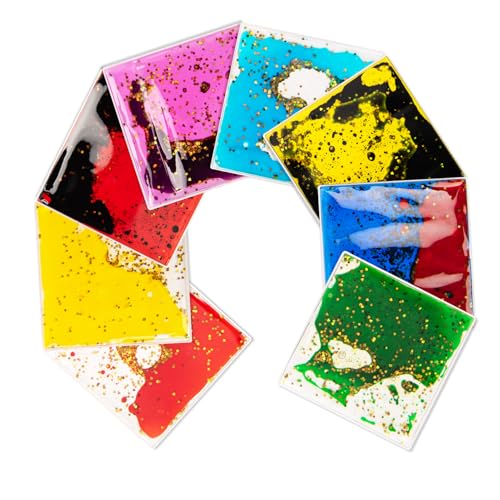 8 Pack 6"x 6" Liquid Tiles for Kids (8 Count)