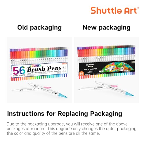 Dual Brush Marker Pens (56 Count)