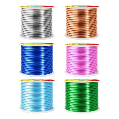 10 GA Pink Green Blue Assorted Anodized Aluminum Craft Wire (120 Foot)