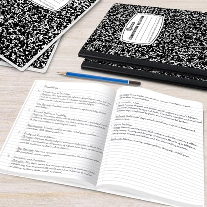 100 Pack Bulk Composition Notebooks (100 Count)
