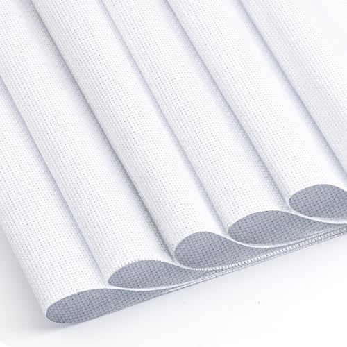 6 Pcs Cross Stitch Fabric 14 Count Aida Cloth for Needlework (6 Count)