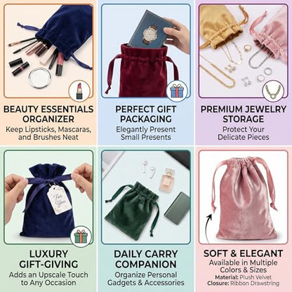 16 Pcs Colorful Dice Bags (16 Count)