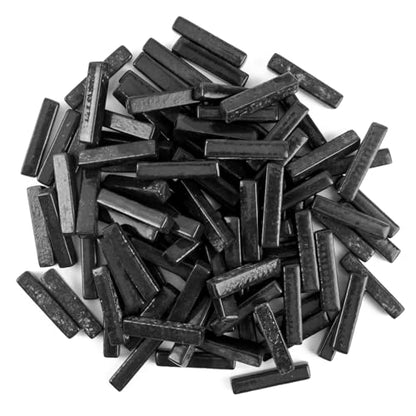 150g Black Strips Glass Mosaic Tiles for Crafts Bulk (5.29 Ounce)