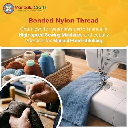 SZ 69 210D T70 Black Olive Green Bonded Nylon Thread 6000YDs (18000 Foot)