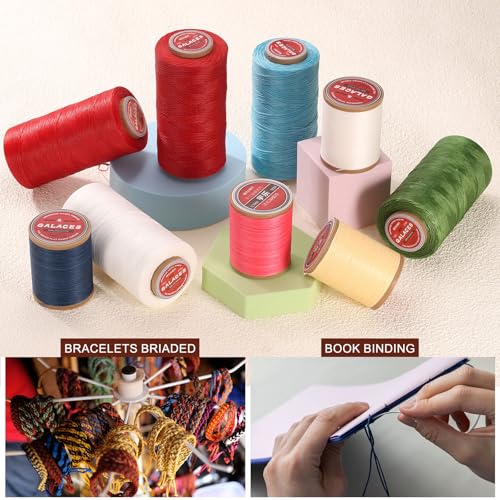 Flat Leather Sewing Waxed Thread