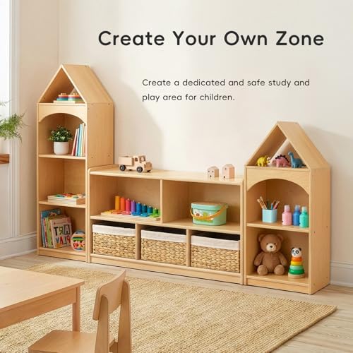 5 Compartment Wooden Storage Cabinet (5 Count)