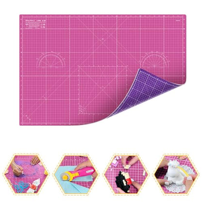 Self Healing Cutting Mat A1 24"x 36" Double Sided Pink Mat