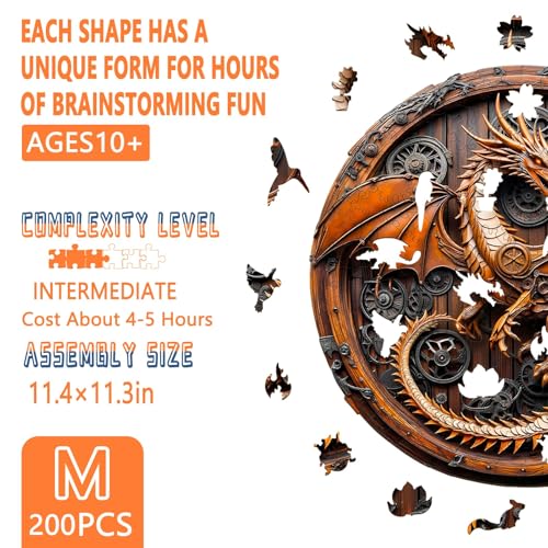 Wooden Puzzles for Adults (200 Count)