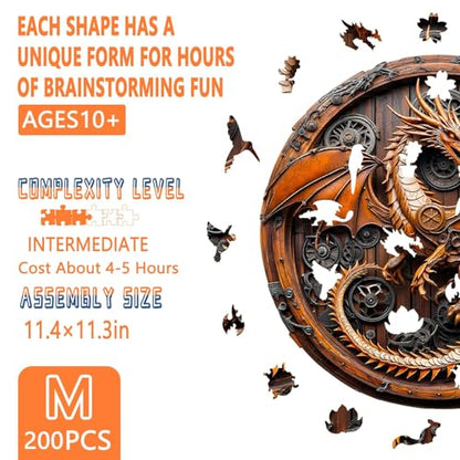 Wooden Puzzles for Adults (200 Count)