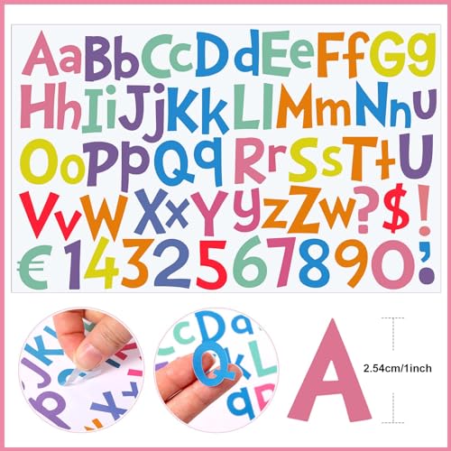544 Pcs 16 Sheets Large Alphabet Stickers 2 Inch (544 Count)