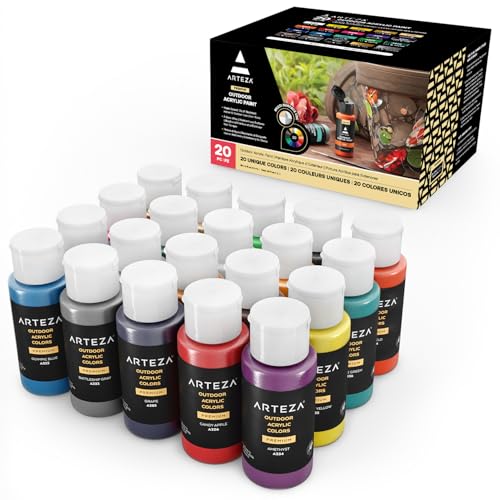 Outdoor Acrylic Paint Set (20 Fl Oz)