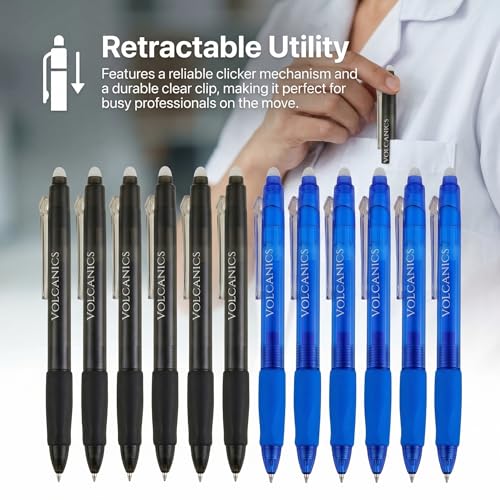 Retractable Clicker Erasable Gel Pens (36 Count)