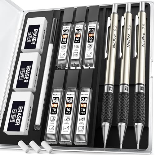 0.9 mm Art Mechanical Pencil Set in Storage Case