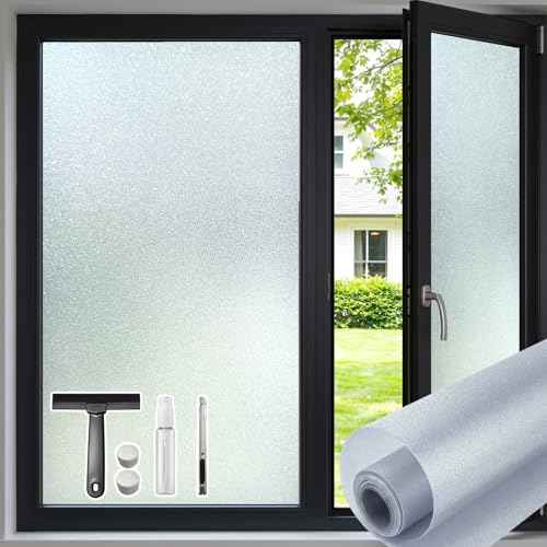 Frosted Glass Window Privacy Film with Tools (25.79 Sq Ft)