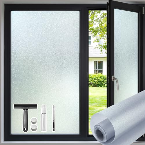 Frosted Glass Window Privacy Film with Tools