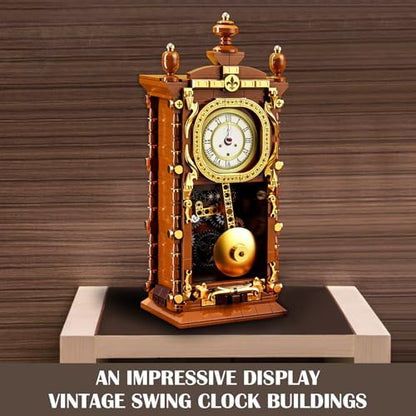 Retro Clock Building Blocks Set