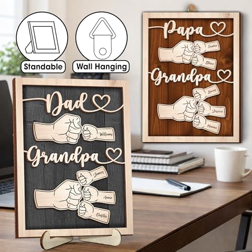 Personalized First Dad Now Grandpa Gift from Grandkids