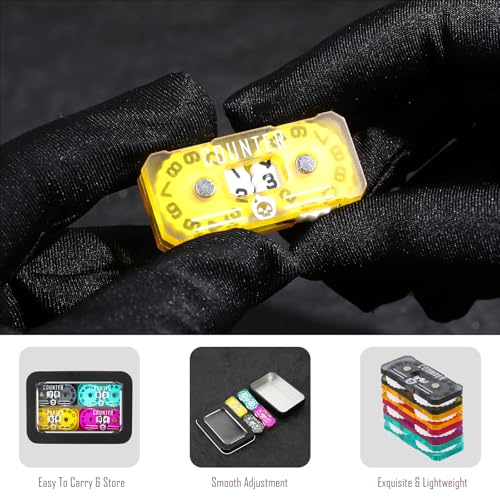 4Pcs MTG Life Counter Twin Digits with Metal Box