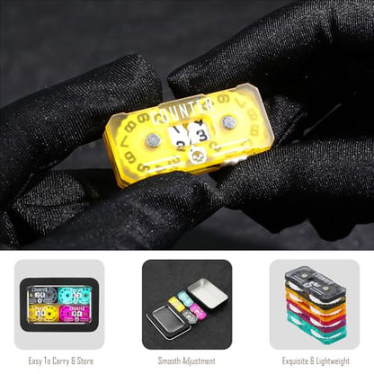 4Pcs MTG Life Counter Twin Digits with Metal Box