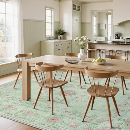 Green Area Rug for Living Room (11531.31 sq in)