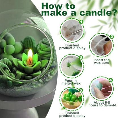 Succulent Candle Mold