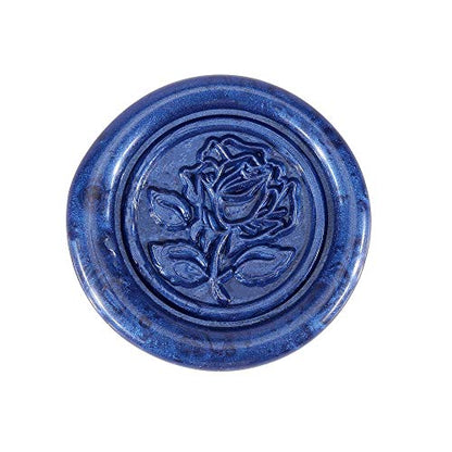 5Pcs Navy Blue Sealing Wax Sticks with Wicks for Wax Seal Stamp (5 Count)