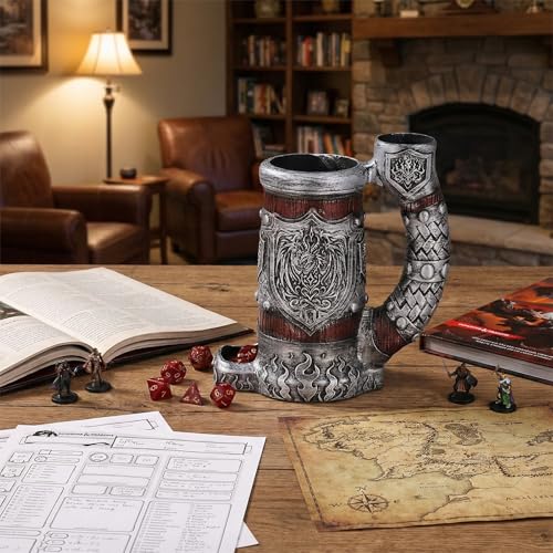 Dice Tower Mug DND Dice Roller Tower with 7 PCS Dice Set