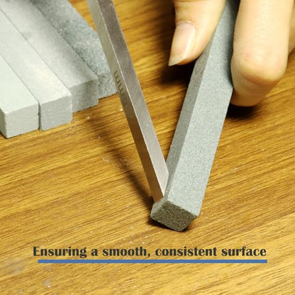 8 pcs Rectangular Shaped Sharpening Stone Sticks Set (8 Count)