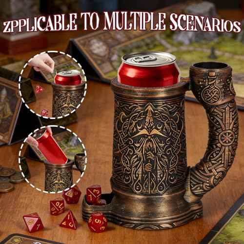 Dice Tower Mug DND Dice Roller Tower with 7 PCS Dice Set