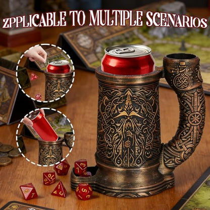 Dice Tower Mug DND Dice Roller Tower with 7 PCS Dice Set