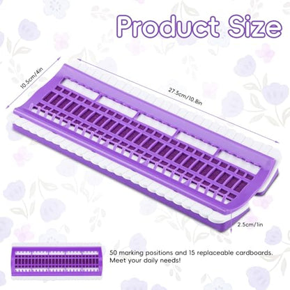 Embroidery Floss Bobbins 50 Positions Thread Organizers for Cross Stitch (50 Count)