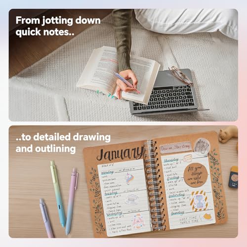 Retractable Gel Ink Pens (8 Count)