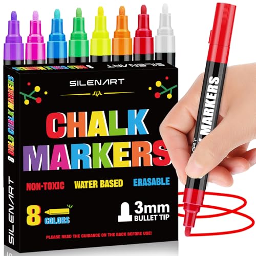 Liquid Chalk Markers for Blackboard (8 Count)