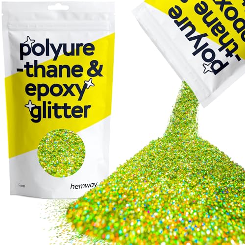 Resin Glitter Lime Green Holographic 100g Fine (3.5274 Ounce)