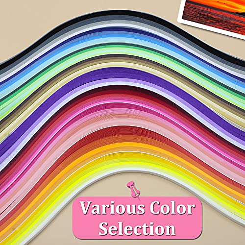 Multi Color Quilling Paper Strips Kits (900 Count)