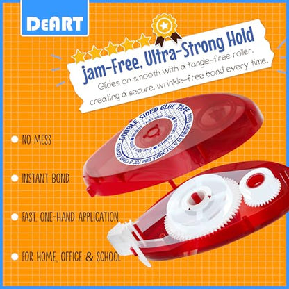 Double Sided Tape Scrapbook Tape Roller (4 Count)