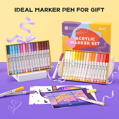 48 Colors Acrylic Marker