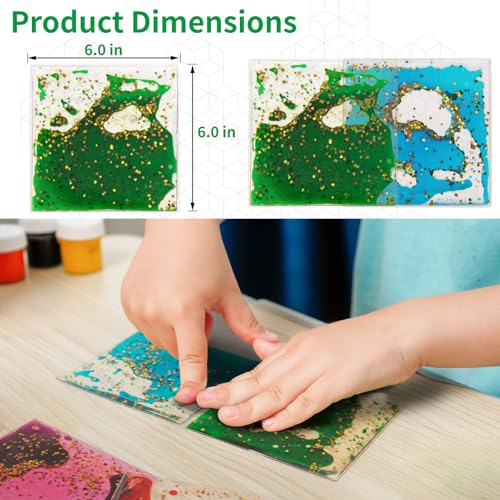 2 Pack 6"x 6" Liquid Tiles for Kids (2 Count)