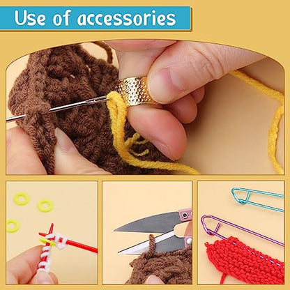 110 Pcs Crochet Hooks Set 0.6